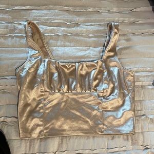 Champagne colored going out top from Dry Goods